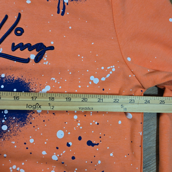 Diamond King Hoodie Mens 2XL Peach Patch Hip Hop Streetwear Pullover Rap - Picture 6 of 7